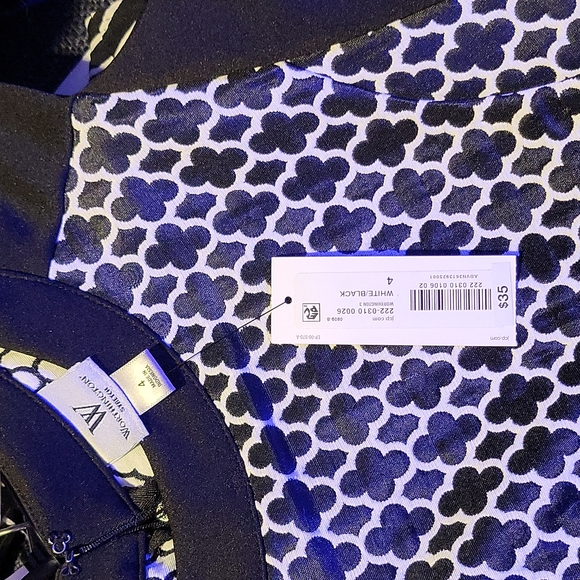 Worthington NWT black and white dress - Picture 6 of 8
